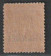 LEVANT - N°5a * (1886-1901) 2pi Sur 50c Rose - Unused Stamps