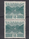 ⁕  Austria - Österreich 1929 ⁕ 18 Gr. Landscapes Mi.502 ⁕ 2v MNH Vertical Pair - Ungebraucht