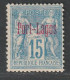 PORT LAGOS - N°3 Nsg (1893) 15c Bleu : Surcharge Carmin. - Nuevos