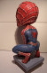 SPIDER-MAN - SPIDERMAN   - FIGURINE ( Résine  - Tete Articulée) - Spider-Man