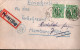 ! 10.07.1946 , AM Post Brief  MeF Nr. 31, 42 Pfennig Mehrfachfrankatur Einschreiben Aus Heide, Urspr. R-Zettel Kiel-Wik - Cartas & Documentos