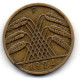 GERMANY - WEIMAR REPUBLIC, 10 Reichs Pfennig, Aluminum-Bronze, Year 1924-F, KM # 40 - 10 Rentenpfennig & 10 Reichspfennig
