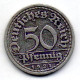 GERMANY - WEIMAR REPUBLIC, 50 Pfennig, Aluminum, Year 1921-F, KM # 27 - 50 Renten- & 50 Reichspfennig