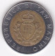 San Marino , 500 Lire 1987 , 15e Anni. De La Reprise De La Monnaie Sammarinaise, Bimétallique,  KM# 209, Neuve UNC - San Marino
