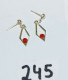 C245 Ancien Bijou En Argent- Altes Juwel - Old Jewel - Boucles D'oreille - Earrings