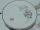 -5 ASSIETTES PLATES CERAMIQUE LONGWY Décor De Fleurs Papillons Insectes     E - Longwy (FRA)