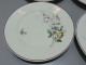 -5 ASSIETTES PLATES CERAMIQUE LONGWY Décor De Fleurs Papillons Insectes     E - Longwy (FRA)