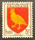 FRA1004U1 - Armoiries De Provinces (VII) - Aunis - 3 F Used Stamp - 1954 - France YT 1004 - 1941-66 Coat Of Arms And Heraldry