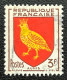 FRA1004UD - Armoiries De Provinces (VII) - Aunis - 3 F Used Stamp - 1954 - France YT 1004 - 1941-66 Escudos Y Blasones