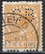 Perfin C B (N.V Tot Exploitatie Van Berdien's Confectie) In 1925 Type Veth 7½ Cent Geel Tweezijdige Roltanding NVPH R 8 - Perfin