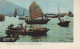 CHINE - Hong Kong - Jonques Et Sampans à Port De Hong Kong - Carte Postale Ancienne - Chine (Hong Kong)
