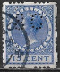 Perfin SC (N.V. Almelosche Confectiefabriek V/h/ H. Smits & Co) In 1926 Type Veth 15 Ct Vierzijdige Roltanding NVPH R 48 - Perforés