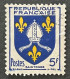 FRA1005U9 - Armoiries De Provinces (VII) - Saintonge - 5 F Used Stamp - 1954 - France YT 1005 - 1941-66 Coat Of Arms And Heraldry