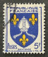 FRA1005UB - Armoiries De Provinces (VII) - Saintonge - 5 F Used Stamp - 1954 - France YT 1005 - 1941-66 Armoiries Et Blasons