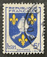 FRA1005UC - Armoiries De Provinces (VII) - Saintonge - 5 F Used Stamp - 1954 - France YT 1005 - 1941-66 Escudos Y Blasones