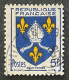 FRA1005UG - Armoiries De Provinces (VII) - Saintonge - 5 F Used Stamp - 1954 - France YT 1005 - 1941-66 Coat Of Arms And Heraldry