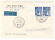 Norvège - Lettre De 1954 - Oblit Oslo - 1 Er Vol SAS Oslo Grönland Los Angeles - - Storia Postale