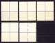 1944 Campione Serie KAT Nr. 1-5B Postfrische 4er Block Serie. Zähnung 11, MI Nr. 1B-5B - Emissions Locales/autonomes