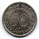 GERMANY - WEIMAR REPUBLIC, 50 Reichs Pfennig, Nickel, Year 1928-A, KM # 49 - 50 Renten- & 50 Reichspfennig