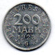 GERMANY - WEIMAR REPUBLIC, 200 Mark, Aluminum, Year 1923-G, KM # 35 - 200 & 500 Mark