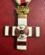 España Medalla Cruz Del M.M. 1 Clase Distintivo Blanco Pensionada PG 181 - Altri & Non Classificati