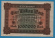 DEUTSCHES REICH 1 MILLION  MARK 20.02.1923 # H-MN 087407 P# 86a Reichsbank - 1 Mio. Mark