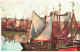 BELGIQUE - Knokke - Bateaux Au Port - Carte Postale Ancienne - Knokke