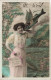 FÊTES - VŒUX - 1er Avril - Poisson D'avril - Une Femme Avec Un Poisson Ailé - Carte Postale Ancienne - 1 April (aprilvis)