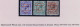 Ireland 1922 (Apr) Dollard 5-line Ovpt In Red, Set Of 3, 2½d, 4d, 9d Fresh Mint Unmounted - Unused Stamps