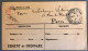 Grande-Bretagna, WW1 - Enveloppe Cachet FIELDPOST OFFICE D.30, 2.4.1918 + Contôle Postal - (W1061) - Storia Postale