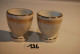 C126 2 Coquetiers Au Décor "danseurs" Porcelaine Maithé - Egg Cups