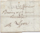 35058# LETTRE Datée De BULLE Obl YVERDON Datée Du 10 Octobre 1815 Pour LYON RHONE ARRIVEE AU DOS VORPHILA - ...-1845 Préphilatélie