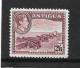 ANTIGUA 1942 2s 6d MAROON SG 106a LIGHTLY MOUNTED MINT Cat £45 - 1858-1960 Colonie Britannique