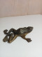 Delcampe - Grenouille En Bronze XIXème 13 Cm X 9 Cm Signé - Bronces