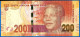 Afrique Du Sud 200 Rand 2016 Nelson Mandela Animal South Africa Que Prix + Port Billets Rands Paypal Bitcoin Crypto OK - Südafrika