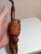 Delcampe - Ancienne Pipe En Bois Sculptée Du XIXème Hauteur 29 Cm - Wood