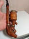 Delcampe - Ancienne Pipe En Bois Sculptée Du XIXème Hauteur 29 Cm - Wood