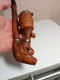 Delcampe - Ancienne Pipe En Bois Sculptée Du XIXème Hauteur 29 Cm - Wood