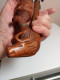 Delcampe - Ancienne Pipe En Bois Sculptée Du XIXème Hauteur 29 Cm - Legni