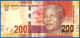 Afrique Du Sud 200 Rand 2016 Nelson Mandela Animal South Africa Que Prix + Port Billets Rands Paypal Bitcoin Crypto OK - Zuid-Afrika