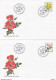 Schweiz Switzerland Suisse - 1977 Mi. 1112-1115 - Pro Juventute - Rosen - Flowers - Roses 4 * FDC - Plantas Medicinales