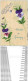 WW 58 GUERIGNY. Superbe Carte Toilée Avec Fleurs Pensée Peintes à La Main Et Bords Découpés Artistiquement 1916 - Guerigny