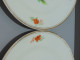 Delcampe - -4 ASSIETTES PORCELAINE De PARIS UNE PENSEE Au CENTRE 4 FLEURS Sur L'aile    E - Andere & Zonder Classificatie