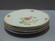 Delcampe - -4 ASSIETTES PORCELAINE De PARIS UNE PENSEE Au CENTRE 4 FLEURS Sur L'aile    E - Altri & Non Classificati