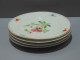 Delcampe - -4 ASSIETTES PORCELAINE De PARIS UNE PENSEE Au CENTRE 4 FLEURS Sur L'aile    E - Andere & Zonder Classificatie