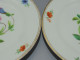 Delcampe - -4 ASSIETTES PORCELAINE De PARIS UNE PENSEE Au CENTRE 4 FLEURS Sur L'aile    E - Andere & Zonder Classificatie