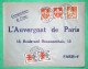 N°1115 + 1184 X2 + 1186 X2 MOISSONNEUSE ENVELOPPE PLI HORS SAC L'AUVBERGNAT DE PARIS 1959 LETTRE COVER FRANCE - 1957-1959 Mietitrice