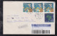 Brazil Brasil 2012 Registered Cover ITU To BAKN CAMBORIU Returned To Sender Christmas Stamp - Covers & Documents