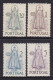 PORTUGAL - 1950 - YVERT 730/733 - Virgen Fatima - MH - Valor Catalogo 90 € - Ungebraucht