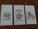 LOT DE 3 ILLUSTRATIONS DOUBLES .. "VIVE SAINT VALENTIN" (format 9 X 17) - Valentijnsdag